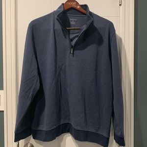 Van Heusen XXL Half Zip Sweater in Blue